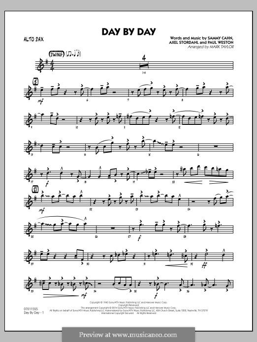 Day By Day (Frank Sinatra): Alto Sax part by Axel Stordahl, Paul Weston