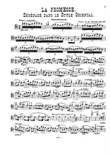 La Promesse. Serenade in Oriental Style for Cello and Piano, Op.55: Сольная партия by Чезаре Казелла