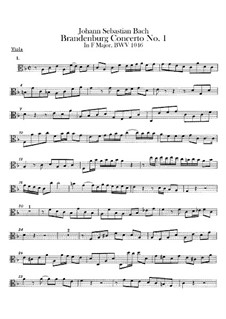 Бранденбургский концерт No.1 фа мажор, BWV 1046: Партия альта by Иоганн Себастьян Бах