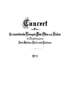 Бранденбургский концерт No.2 фа мажор, BWV 1047: Партитура by Иоганн Себастьян Бах