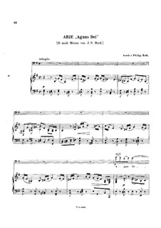Agnus Dei: Для виолончели и фортепиано by Иоганн Себастьян Бах