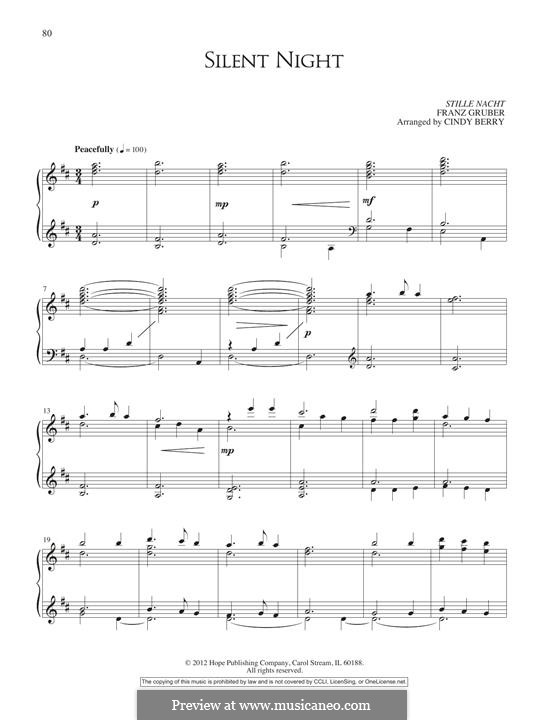 Piano version: Для одного исполнителя by Франц Ксавьер Грубер