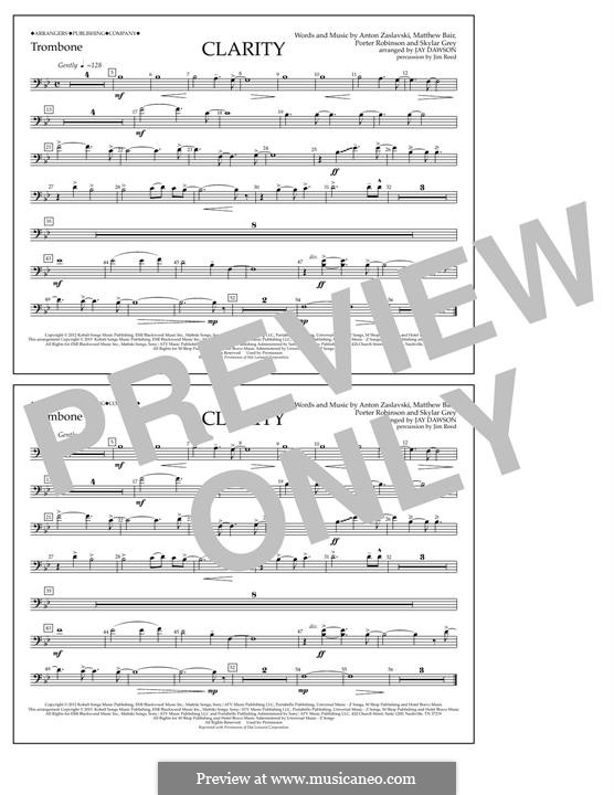 Clarity (Zedd): Партия тромбона by Holly Brook Hafermann, Anton Zaslavski, Matthew Bair, Porter Robinson