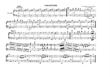 Восемь вариаций на тему из оперы 'Мария' Герольда, D.908 Op.82 No.1: Партии by Франц Шуберт