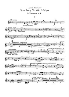 Симфония No.6 ля мажор, WAB 106: Партии труб by Антон Брукнер