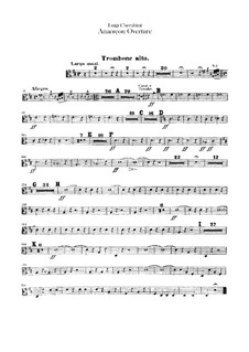 Анакреон, или Мимолётная любовь: Увертюра – партии тромбонов by Луиджи Керубини