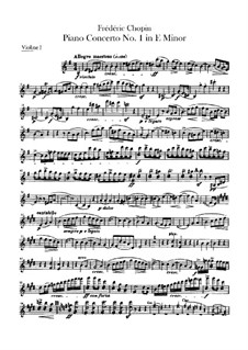 Весь концерт: Партии первой и второй скрипок by Фредерик Шопен