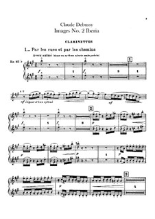 Set III, No.2 Iberia, L.122: Партии кларнетов by Клод Дебюсси
