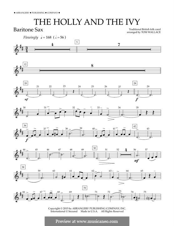 Concert Band version: Eb Baritone Saxophone part by folklore