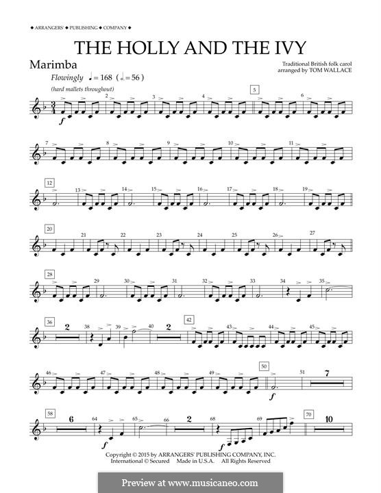 Concert Band version: Marimba part by folklore