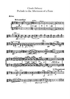 Послеполуденный отдых фавна, L.86: Партия альтов by Клод Дебюсси