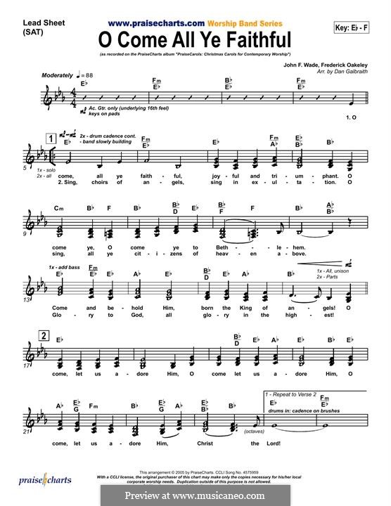 Instrumental version (Printable scores): Для клавишного инструмента by Джон Фрэнсис Уэйд