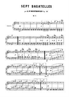 Багатели, Op.33: Багатель No.7 by Людвиг ван Бетховен