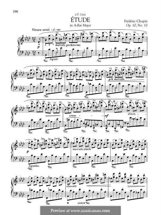 No.10 ля-бемоль мажор: Для фортепиано by Фредерик Шопен