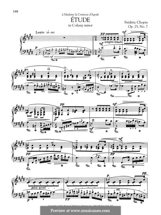 No.7 до-диез минор: Для фортепиано by Фредерик Шопен