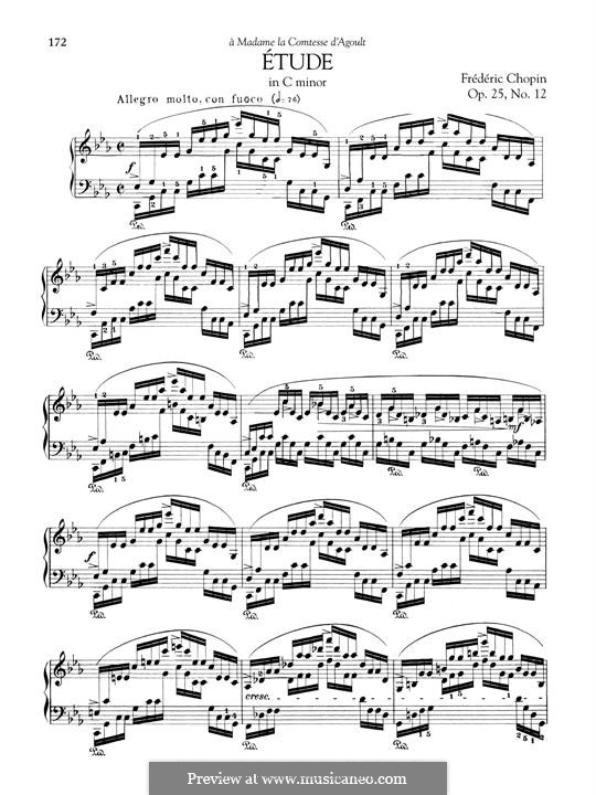 No.12 до минор: Для фортепиано by Фредерик Шопен