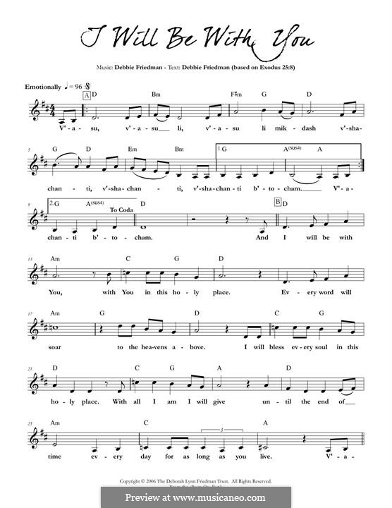 I Will Be With You: I Will Be With You by Deborah Lynn Friedman