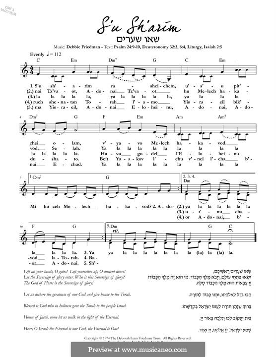 S'u Sh'arim: S'u Sh'arim by Deborah Lynn Friedman