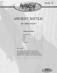 Ancient Battle (Full Score, Parts): Ancient Battle (Full Score, Parts) by Christopher Maney