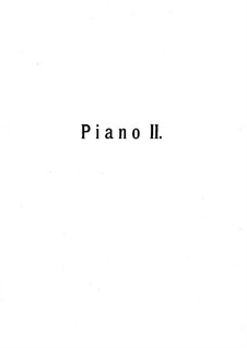 Сюита для двух фортепиано в четыре руки No.3 'Вариации', Op.33: Партия второго фортепиано by Антон Аренский