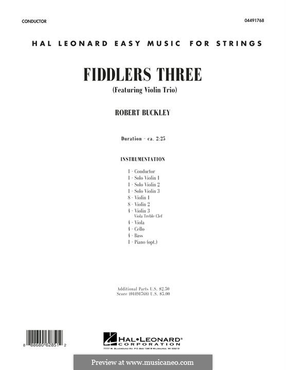 Fiddlers Three: Партитура by Robert Buckley