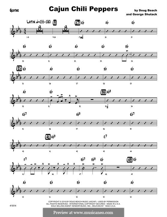 Cajun Chili Peppers: Партия гитары by George Shutack