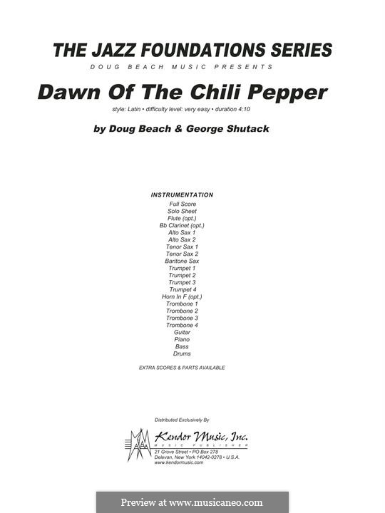 Dawn of The Chili Pepper: Партитура by Doug Beach, George Shutack