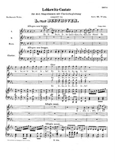 Lobkowitz-Kantate (Birthday Cantata for Prince Lobkowitz), WoO 106: Lobkowitz-Kantate (Birthday Cantata for Prince Lobkowitz) by Людвиг ван Бетховен