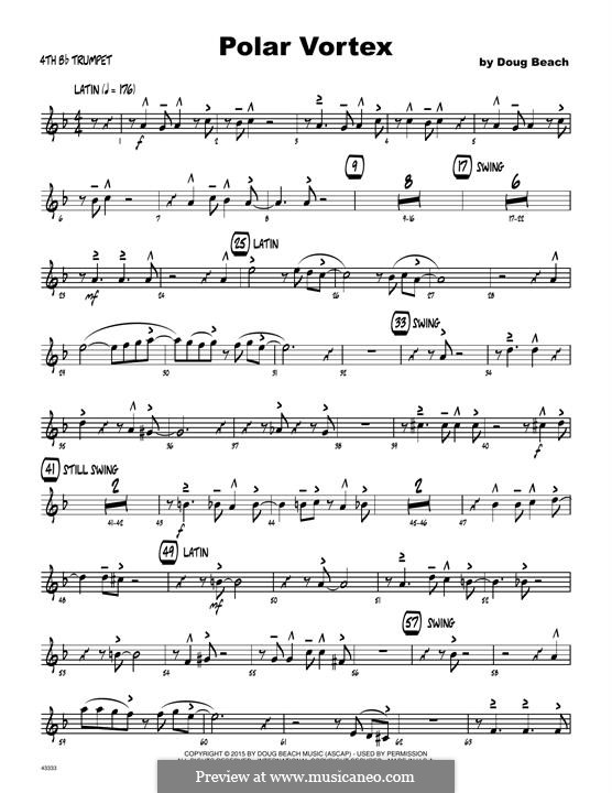 Polar Vortex: 4th Bb Trumpet part by Doug Beach