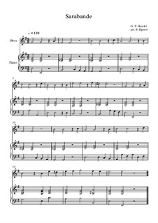 10 Easy Classical Pieces for Oboe and Piano Vol.5: Сарабанда by Вольфганг Амадей Моцарт, Франц Шуберт, Антонин Дворжак, Жорж Бизе, Георг Фридрих Гендель, Джузеппе Верди, Петр Чайковский, Эмиль Вальдтойфель, Адольф Адам, Себастьян Ирадьер