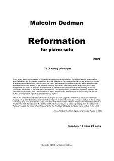 Reformation, MMS18: Reformation by Malcolm Dedman