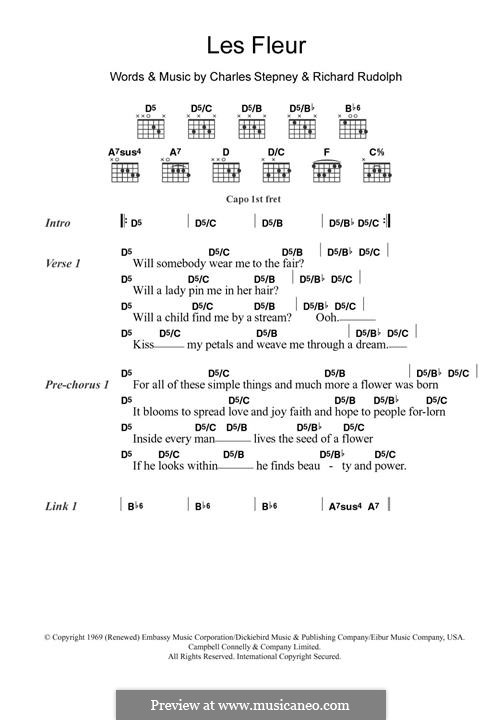 Les Fleur: Для гитары by Charles Stepney, Richard Rudolph