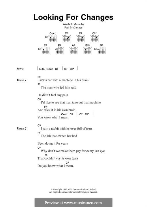 Looking for Changes: Для гитары by Paul McCartney