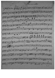 Струнный квартет ля мажор, Op.4: Партия виолончели by Карл Эбервейн