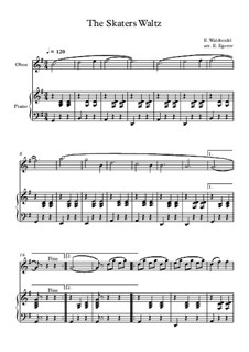 10 Easy Classical Pieces for Oboe and Piano Vol.5: The Skaters Waltz by Вольфганг Амадей Моцарт, Франц Шуберт, Антонин Дворжак, Жорж Бизе, Георг Фридрих Гендель, Джузеппе Верди, Петр Чайковский, Эмиль Вальдтойфель, Адольф Адам, Себастьян Ирадьер