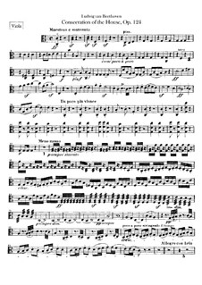 Освящение дома, Op.124: Партия альта by Людвиг ван Бетховен