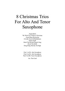 8 Christmas Trios: For alto and tenor saxophone by folklore