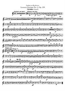 Леонора. Увертюра No.1, Op.138: Партии первой и второй труб by Людвиг ван Бетховен