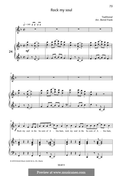 Rock-A-My-Soul: Для голоса и фортепиано by folklore