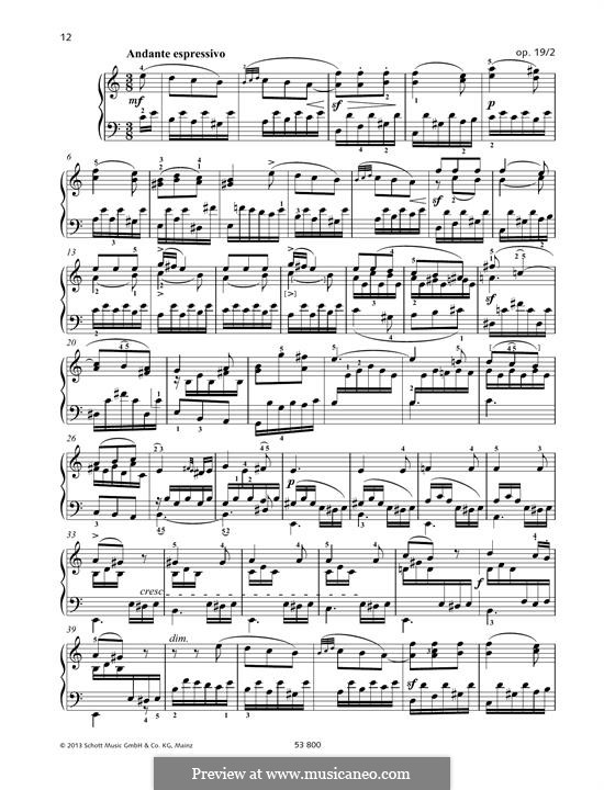 Шесть песен, Op.19a: No.2 Andante espressivo by Феликс Мендельсон-Бартольди