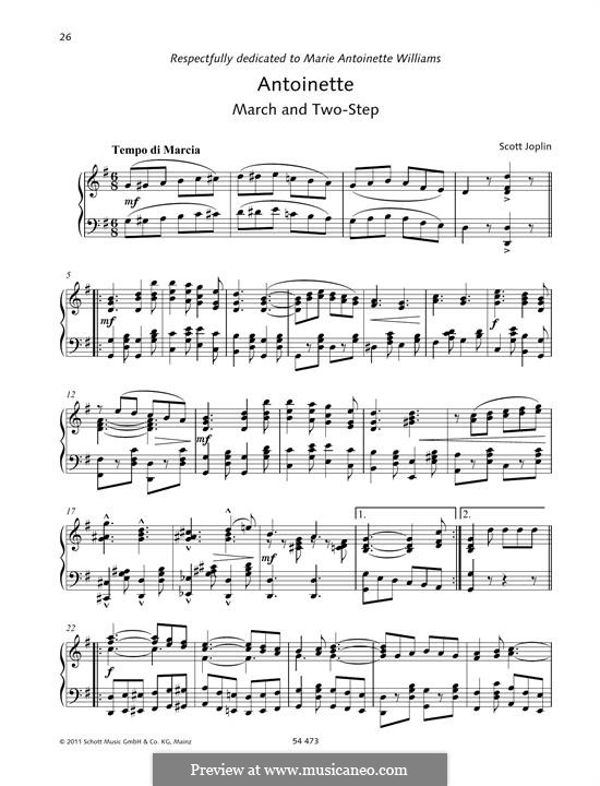 Antoinette: Для фортепиано by Скотт Джоплин
