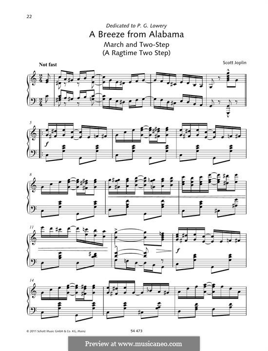Ветерок из Алабамы: Для фортепиано by Скотт Джоплин