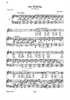Six Songs, Op.6: No.2 Der Frühling (The Spring) by Иоганнес Брамс