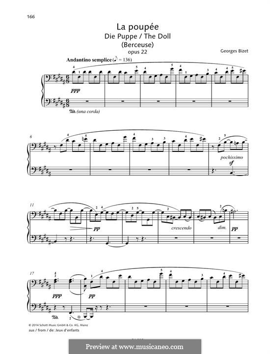 Ж. Бизе: The Doll ноты на MusicaNeo