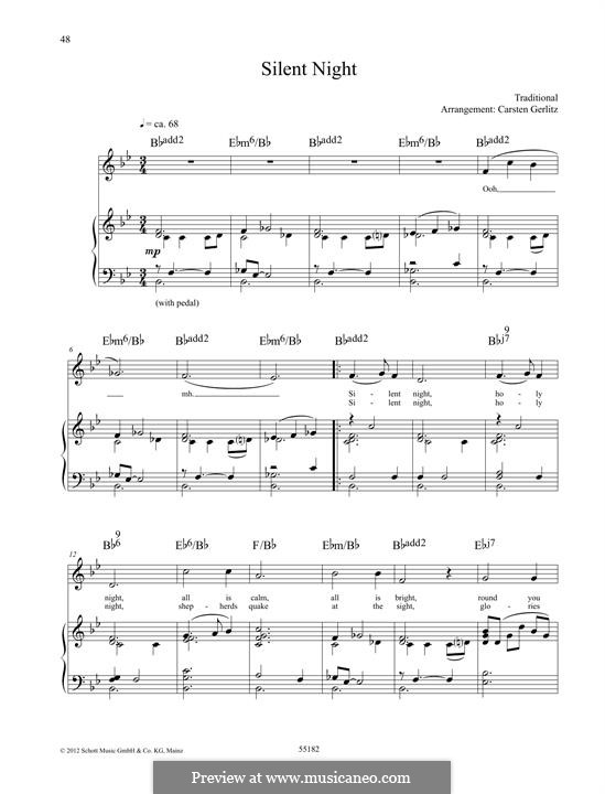 Тихая ночь: Для голоса и фортепиано by folklore