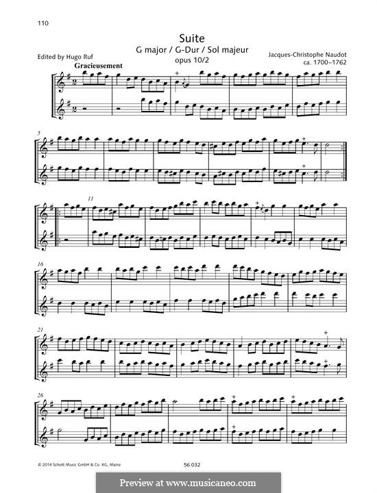 Suite in G Major: Suite in G Major by Жак-Кристоф Нодо