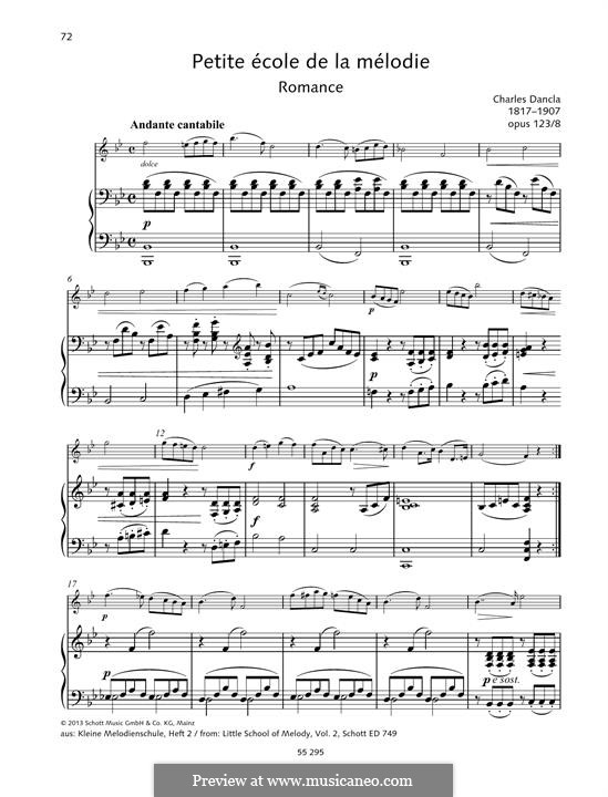 Petite école de la mélodie. Polka, Op.123 No.6: Партитура by Шарль Данкла