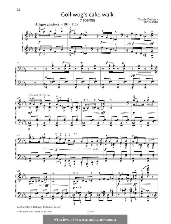 No.6 Кукольный Кэк-уок: Для фортепиано by Клод Дебюсси