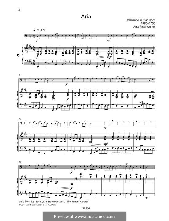 Вариации Гольдберга, BWV 988: Aria, for cello and piano by Иоганн Себастьян Бах