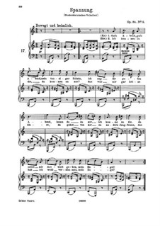 Романсы и песни, Op.84: No.5 Spannung (Tension) by Иоганнес Брамс